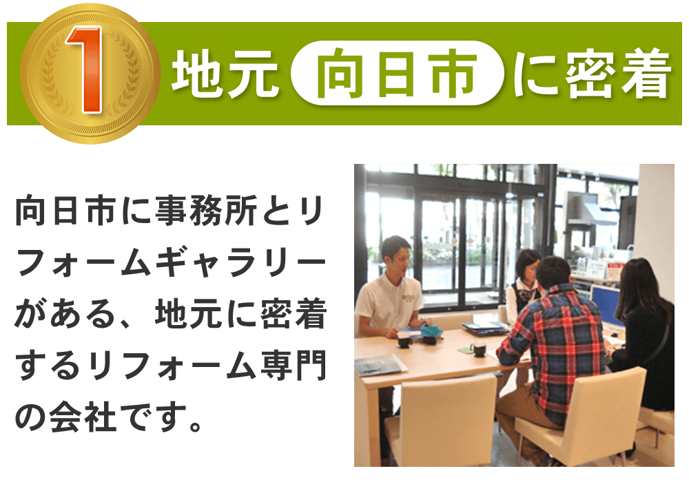 地元向日市に密着