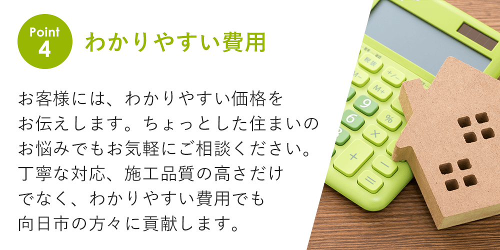 わかりやすい費用